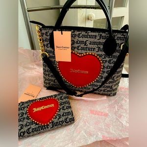 Juicy Couture ✨🩷👛 Love Never Dies Mini Tote 🖤❤️💔🧳 NWT